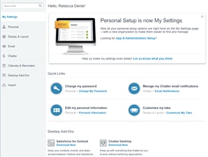 New User Settings