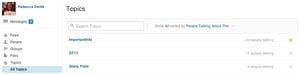 Chatter Topics